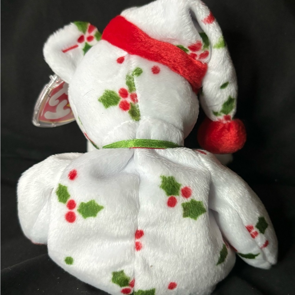 Ty Beanie Baby Heart Tag with Red and White - Picture 3 of 8